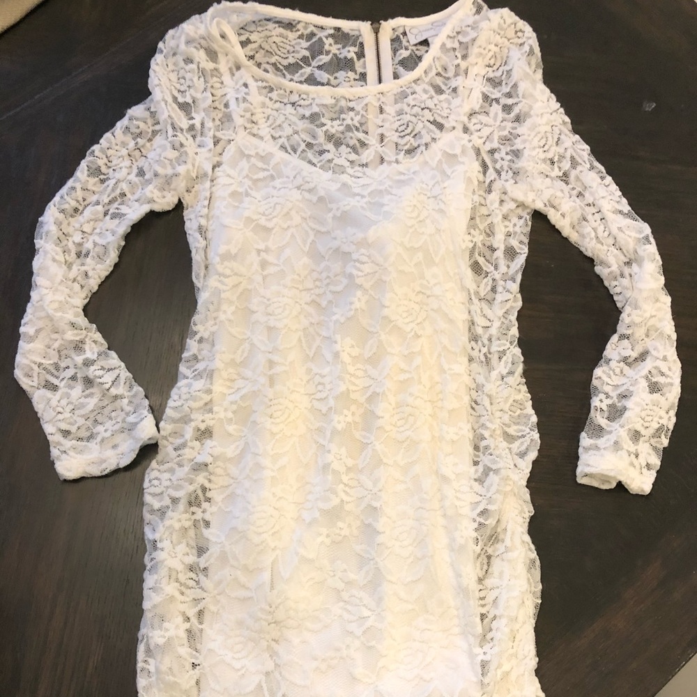 Jessica Simpson Maternity Off White Lace Top